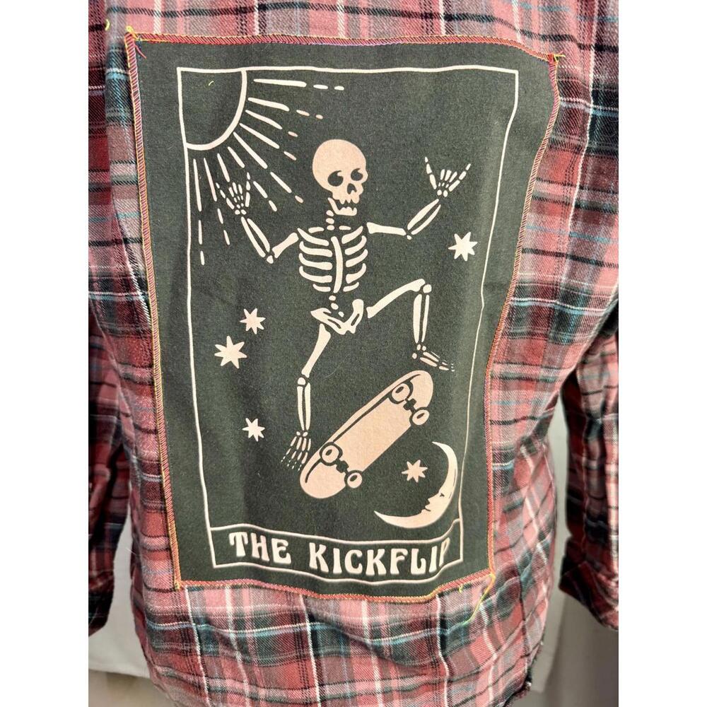 April 25th Flannels The Kickflip Skeleton Patch Madewell Youth‎ L Grunge Skater